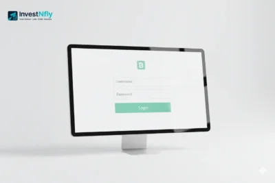 FNBHebb Online Banking login page screenshot with InvestNfly branding