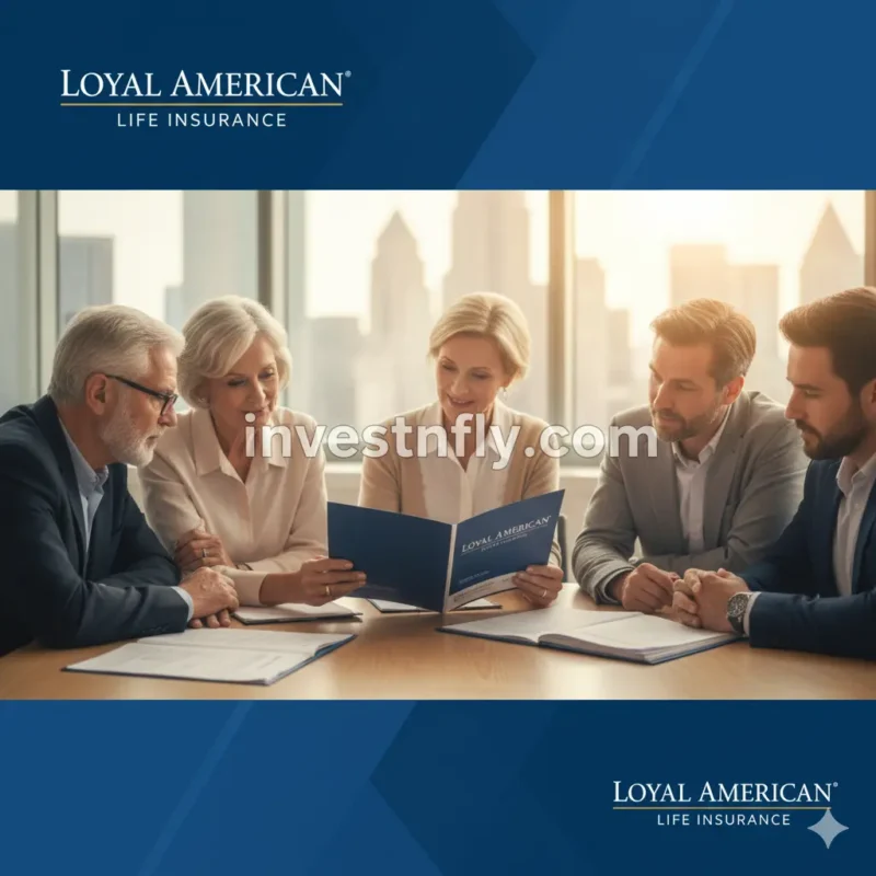 Seniors and families discussing Loyal American life insurance policies in the USA