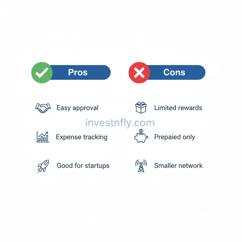 Infographic of pros and cons of business fuel cards with no credit check
