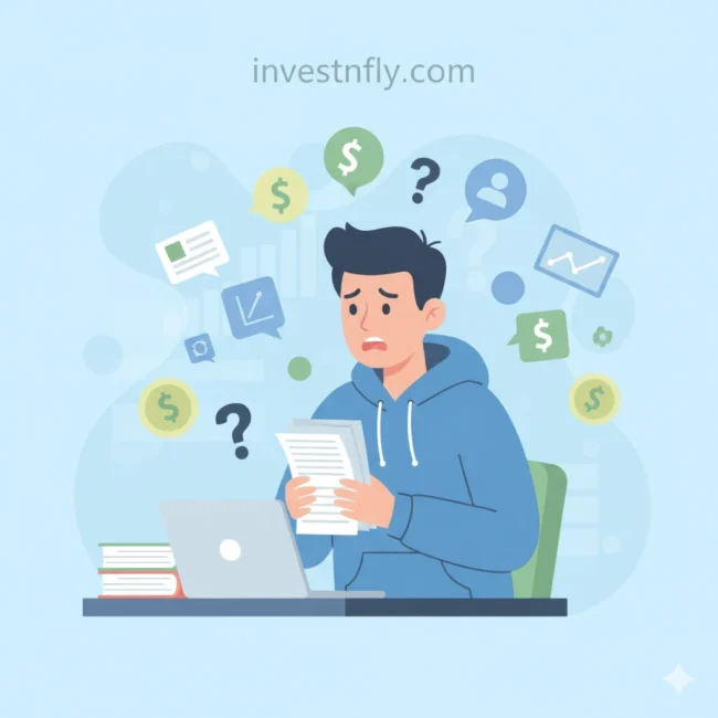 Illustration of a student confused about traceloans.com student loans in 2025.