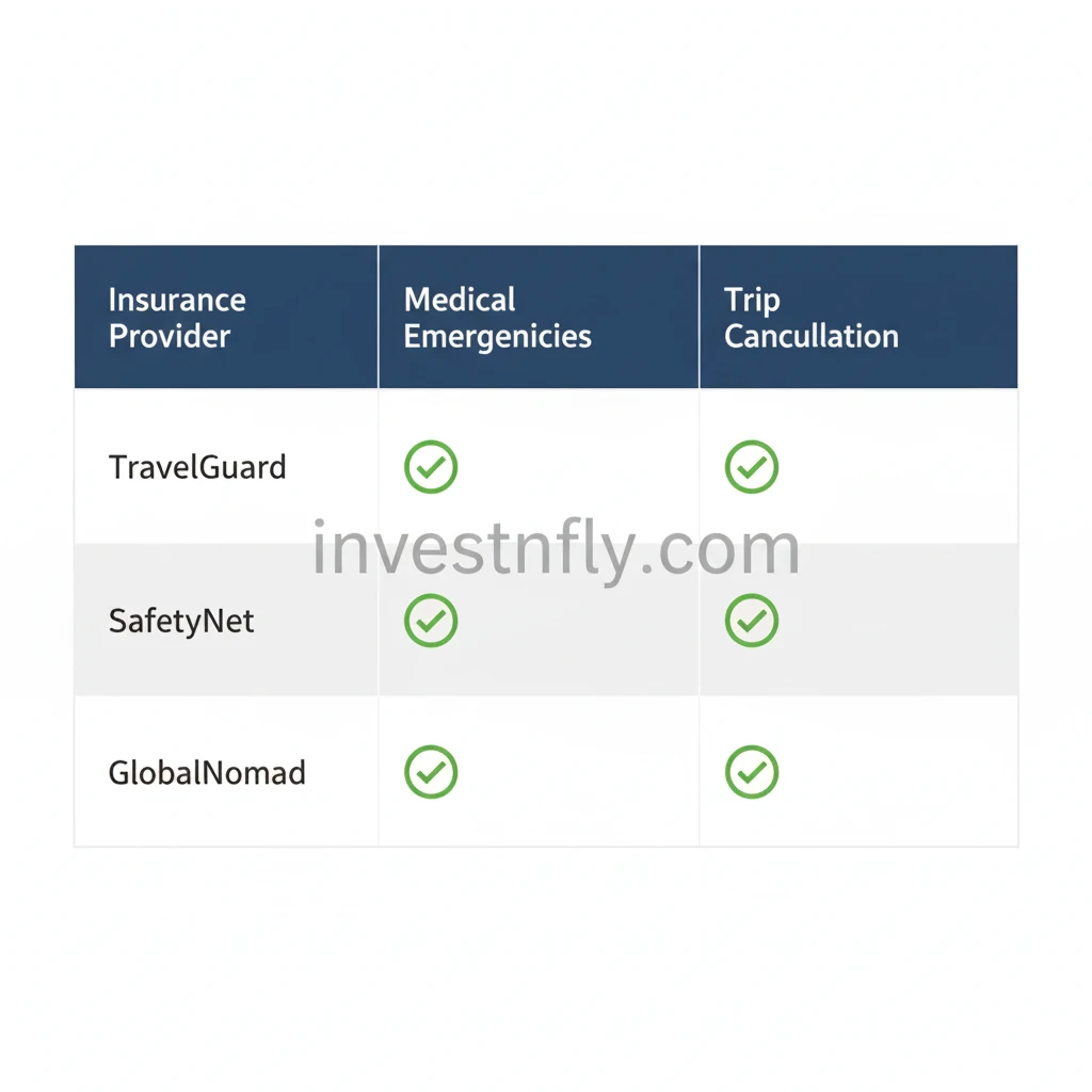 Best travel insurance for Moldova providers comparison chart